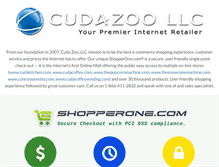 Tablet Screenshot of cudazoo.com
